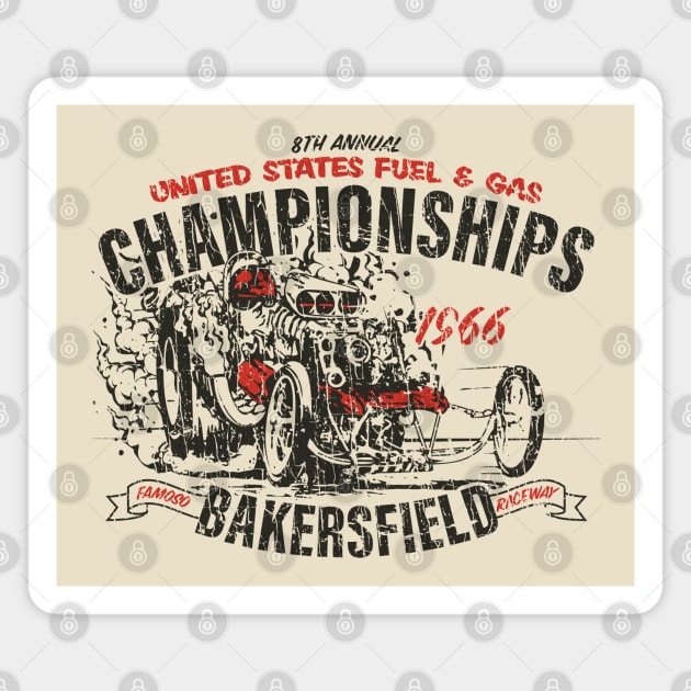 United States Fuel and Gas Championships 1966 Magnet by JCD666